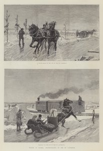 Winter in Canada, ijstravelling op de St. Lawrence